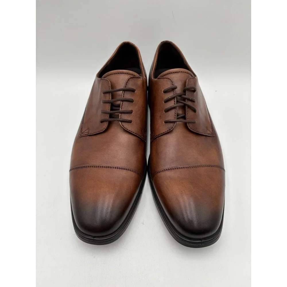 Ecco MELBOURNE AMBER 621704 Men's NEW Lace-Up Oxford Brown US Size 13-13.5